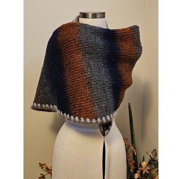 New Tambour Paris ILLUSION Shawl-Vest French Merino Wool Onesize *RARE - Picture 6 of 8